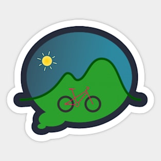 Thinking bicycle Sticker